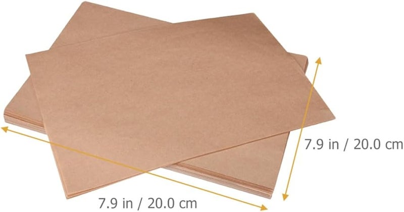 ورق الخبز 20 × 20 سم غير لاصق مقاوم للدهون آمن للفرن 100 قطعة - Image 2